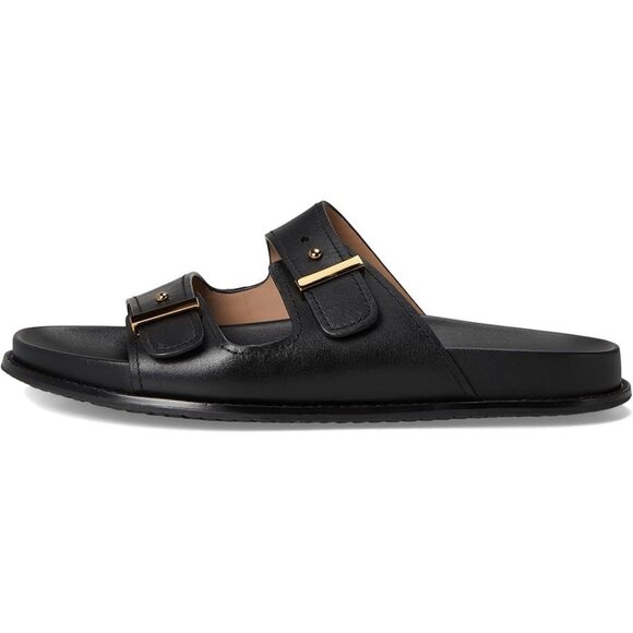 Cole Haan Marisol Footbed Sandals Women's Sandals Black Leather - Picture 3 of 7